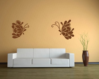 A Pair of Beautiful Butterflies  Decals